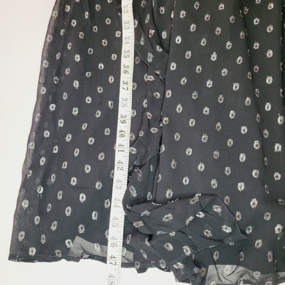Jessica Simpson Dress Women's Size 2X Maternity Black Dots Flounce Party Event - Picture 7 of 10